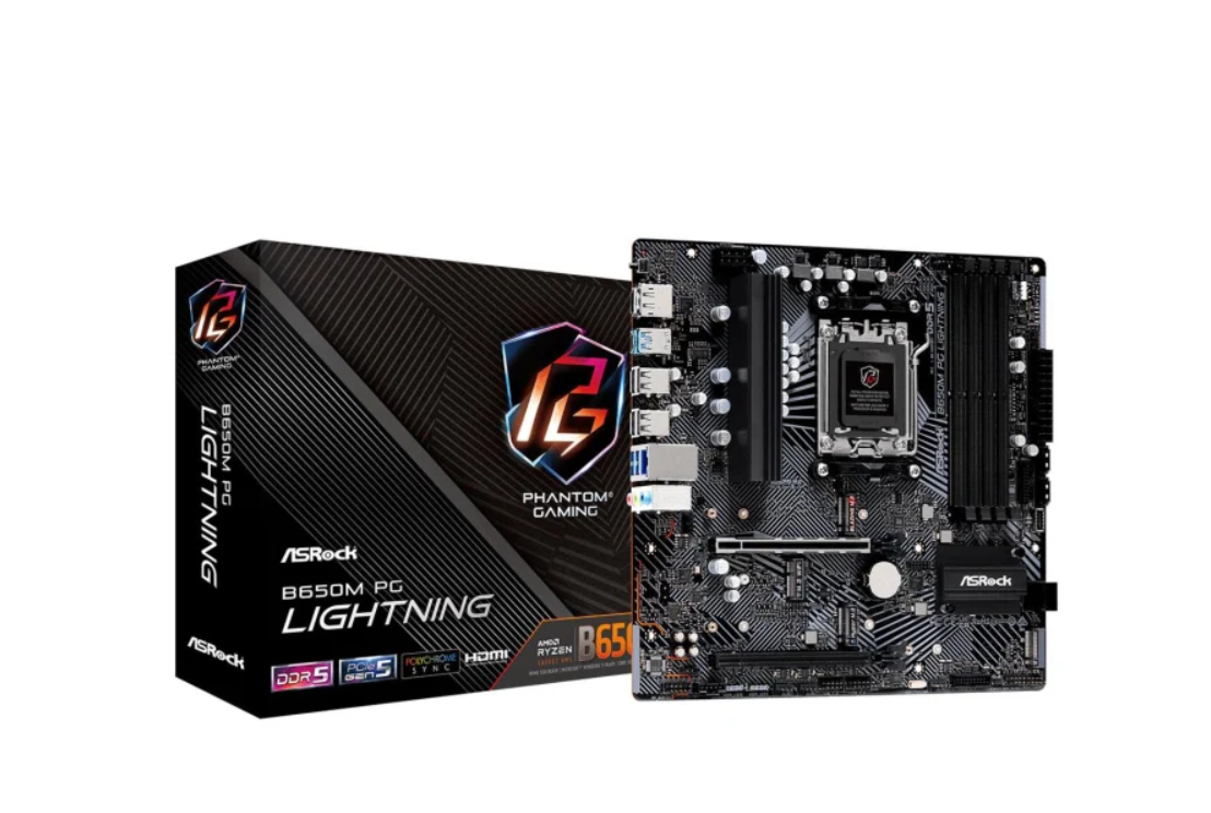 Материнська плата ASRock B650M PG LIGHTNING, фото 1
