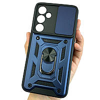 Чохол для Samsung Galaxy A55 5G (A556B) протиударний синій зі шторкою для камери