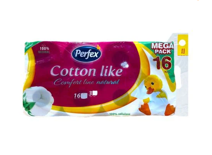 Туалетний папір 3-х шаровий Perfex 16 шт, фото 1