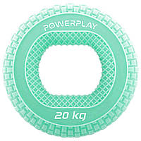 Еспандер кистьовий PowerPlay PP-4333, силіконовий, 20 кг, Зелений - для зміцнення хвата і передпліччя