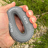 Еспандер кистьовий PowerPlay PP-4330, силіконовий, 18-22 кг, Сірий - для зміцнення хвата і передпліччя, фото 4