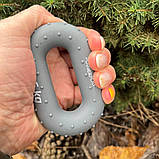 Еспандер кистьовий PowerPlay PP-4337, силіконовий, 25 кг, Сірий - для зміцнення хвата і передпліччя, фото 5