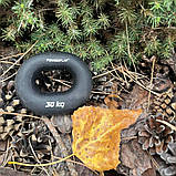 Еспандер кистьовий PowerPlay PP-4336, силіконовий, 30 кг, Чорний - для зміцнення хвата і передпліччя, фото 5