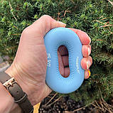 Еспандер кистьовий PowerPlay PP-4336, силіконовий, 15 кг, Синій - для зміцнення хвата і передпліччя, фото 4