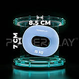 Еспандер кистьовий PowerPlay PP-4336, силіконовий, 15 кг, Синій - для зміцнення хвата і передпліччя, фото 9