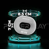 Еспандер кистьовий PowerPlay PP-4336, силіконовий, 25 кг, Сірий - для зміцнення хвата і передпліччя, фото 9