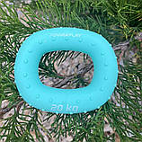 Еспандер кистьовий PowerPlay PP-4337, силіконовий, 20 кг, Зелений - для зміцнення хвата і передпліччя, фото 5