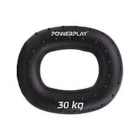 Еспандер кистьовий PowerPlay PP-4337, силіконовий, 30 кг, Чорний - для зміцнення хвата і передпліччя