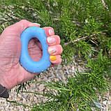 Еспандер кистьовий PowerPlay PP-4338, силіконовий, 15 кг, Синій - для зміцнення хвата і передпліччя, фото 4