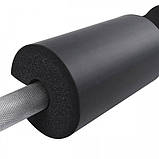 Накладка на гриф MadMax MFA-301 (Ø9см.), Чорна – пом’якшувальна, для шиї, плечей і важкої атлетики, фото 4