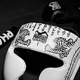 Боксерський шолом Phantom Muay Thai, Білий, розмір універсальний, капа в комплекті для додаткового захисту, фото 5