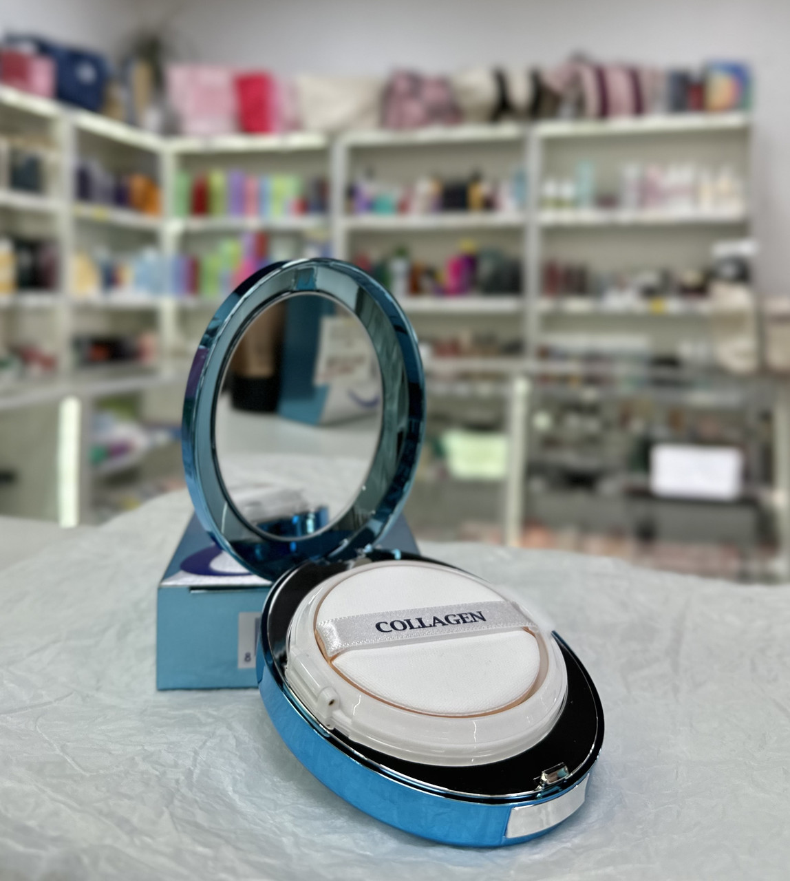 Зволожуючий кушон з колагеном Enough Collagen Aqua Air Cushion SPF 50+ PA+++ 15г #21 Natural Beige