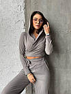 Костюм жіночий спортивний NOBILITAS 42-52 сiрого кольору, фото 3