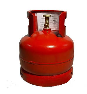Металевий газовий балон SAFEGAS 12.3 л (Болгарія) з запобіжним клапаном, фото 1