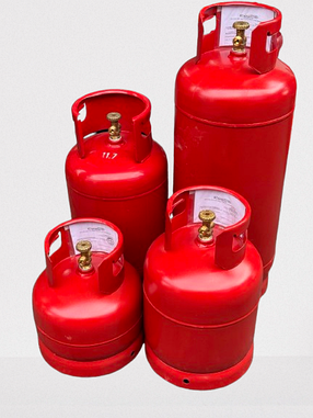 Металевий газовий балон SAFEGAS 12.3 л (Болгарія) з запобіжним клапаном, фото 4