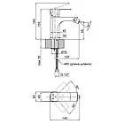 Змішувач для біде на унітаз Qtap Lipno Black Matt — чорний матовий кран для туалету, фото 2