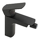 Змішувач для біде на унітаз Qtap Lipno Black Matt — чорний матовий кран для туалету, фото 3