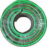 Шланг садовий 5/8" (30м) PVC армований поливальний чорний (Корея), фото 8