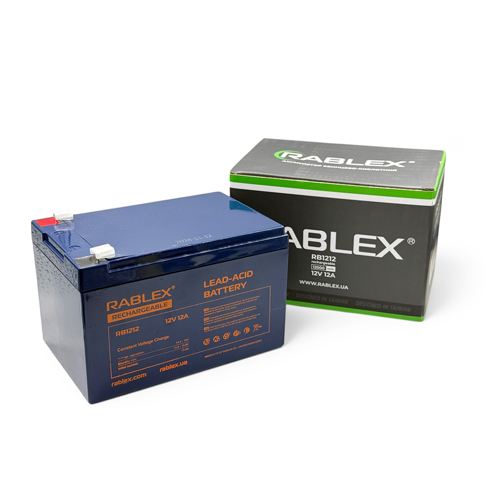 Акумулятор 12v 12Ah Rablex RB-1212, фото 1