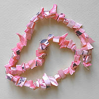 Бусини з перламутру 10х8 мм 55 шт. саморідки червоний