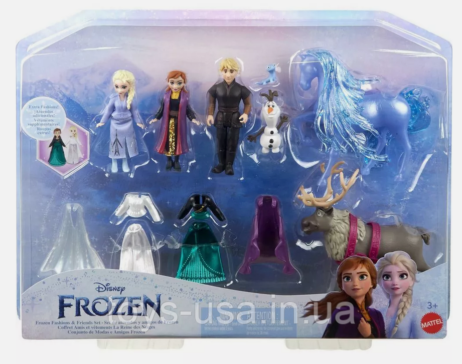 Ігровий набір фігурок крижане серце Ельза Disney Frozen Fashions & Friends Set