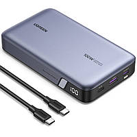 Портативна батарея повербанк для ноутбука UGREEN PB720 20000mAh 100W Two-way Fast Charging Power Bank (сірий)