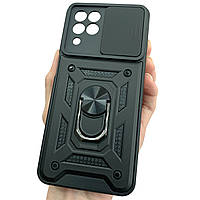 Чохол для Samsung Galaxy M33 5G (M336B) протиударний чорний зі шторкою для камери