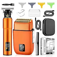 Професійний комбо-набір (тример + шейвер) Hots Professional Hair Combo Orange (HP-972-OG), фото 3