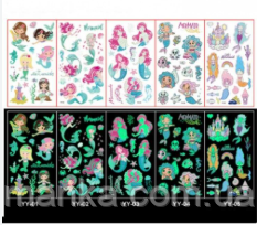 Наліпки неонові русклки C 64414 ЦІНА ЗА 5 ШТУК В УПАКОВЦІ, фото 1