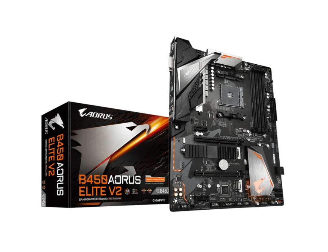 Материнська плата Gigabyte B450 AORUS ELITE V2