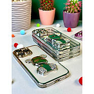 Чохол Bear Gradient Diamond для iPhone 15 Pro Silver, фото 3
