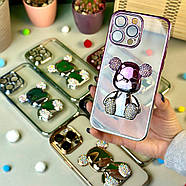 Чохол Bear Gradient Diamond для iPhone 15 Pro Silver, фото 4