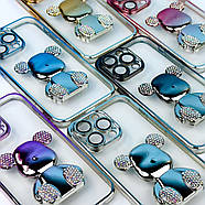 Чохол Bear Gradient Diamond для iPhone 15 Pro Silver, фото 6