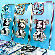 Чохол Bear Gradient Diamond для iPhone 15 Pro Silver, фото 7