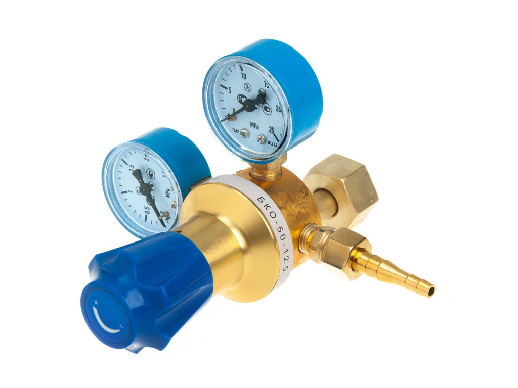 Редуктор з манометром кисневий БКО-50 (25 МПа) корпус алюміній Jan Svarka