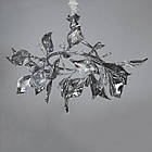 Підвісна сучасна люстра на 9 ламп E14 з фарфоровими елементами колір каркасу хром D-8330-9PB HR, фото 5