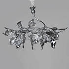 Підвісна сучасна люстра на 9 ламп E14 з фарфоровими елементами колір каркасу хром D-8330-9PB HR, фото 2