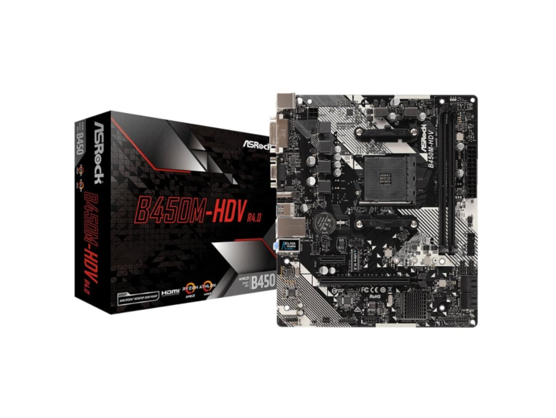 Материнська плата ASRock B450M-HDV R4.0