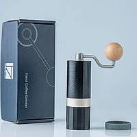 Ручна кавомолка 1zPresso Q Air Purple зі сталевими жорнами і регулюванням рівня помолу Чорний