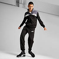 Костюм спортивний Puma POWER Tracksuit Men 681900 01 (чорний, бавовняний, теплий, фліс, логотип пума)