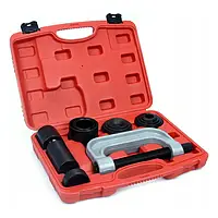 Набір інструментів для монтажу та демонтажу втулок/сайлентблоків Mar-Pol M66770 9 предметів в пластиковому кейсі