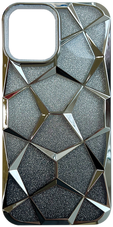 Чохол 3D Diamond для iPhone 14 Pro Max Silver