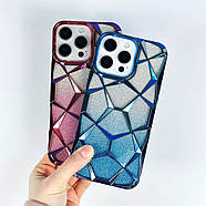 Чохол 3D Diamond для iPhone 15 Pro Blue, фото 6