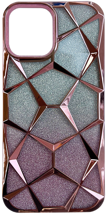 Чохол 3D Diamond для iPhone 15 Pro Pink