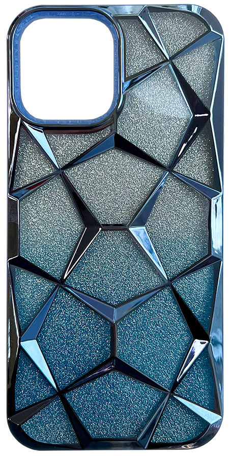 Чохол 3D Diamond для iPhone 15 Pro Blue