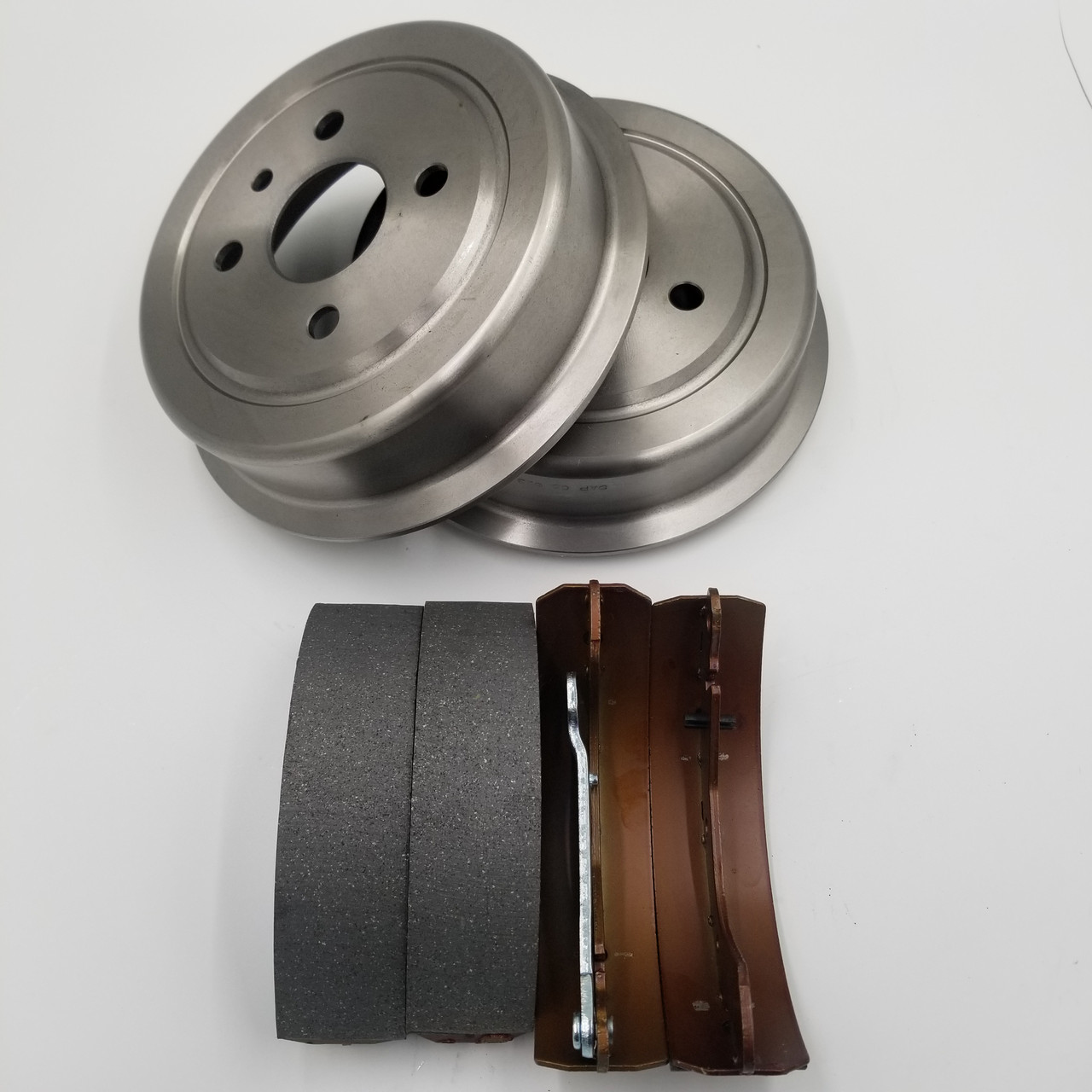 Барабан гальмівний задній Ланос 1.6 без ступиці (комплект 2 шт.+колодки) QAP Корея, фото 1