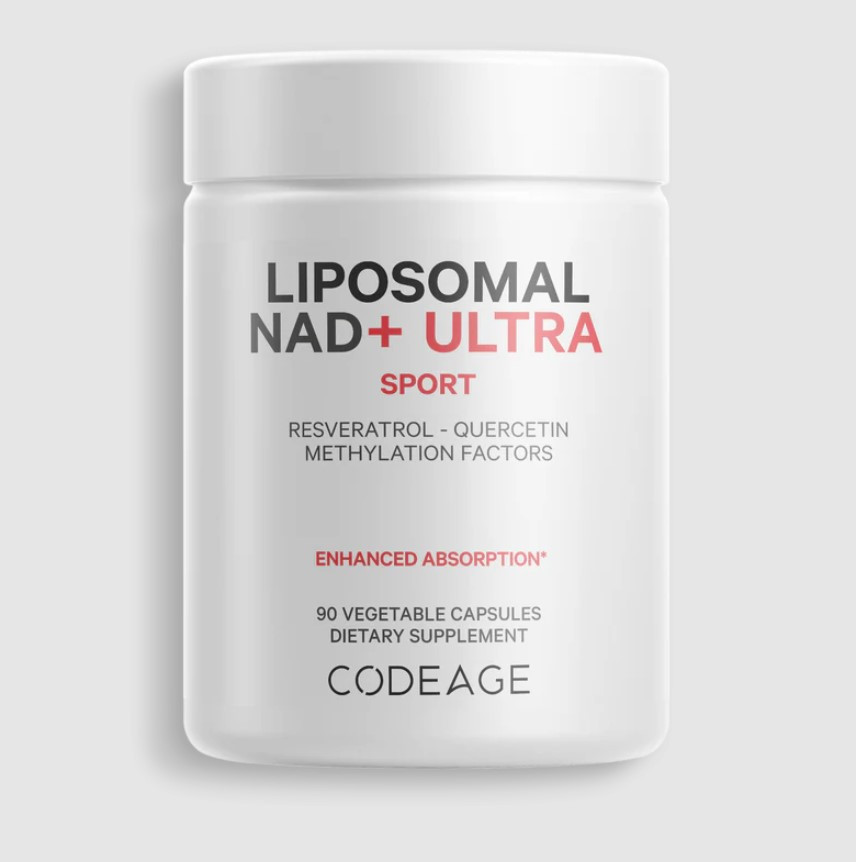 CodeAge Liposomal NAD+ Ultra / Ліпосомальний НАД+ Ультра для підтримки здорового старіння 90 капсул