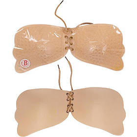 Силіконовий бюстгальтер невидимка "В" бежевий 28613-1 KNZ