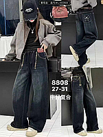 Детские теплые джинсы на велюре для девочки унисекс 27, 28 размер