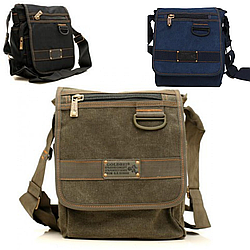 Чоловіча брезентова сумка месенджер через плече Gold be сумка через плече текстильна планшет